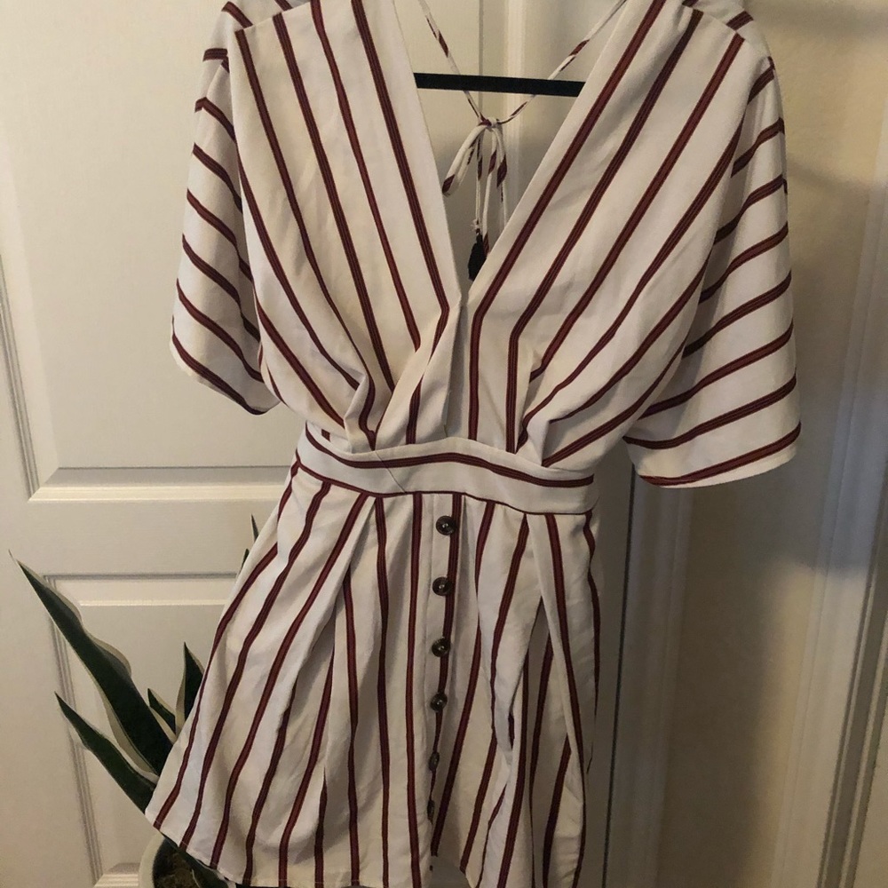 Super Cute Striped Mini Dress (L)